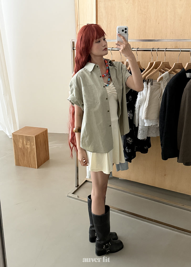 Auver_Fit - Korean Women Fashion - #womensfashion - Pure Linen Shirt - 2