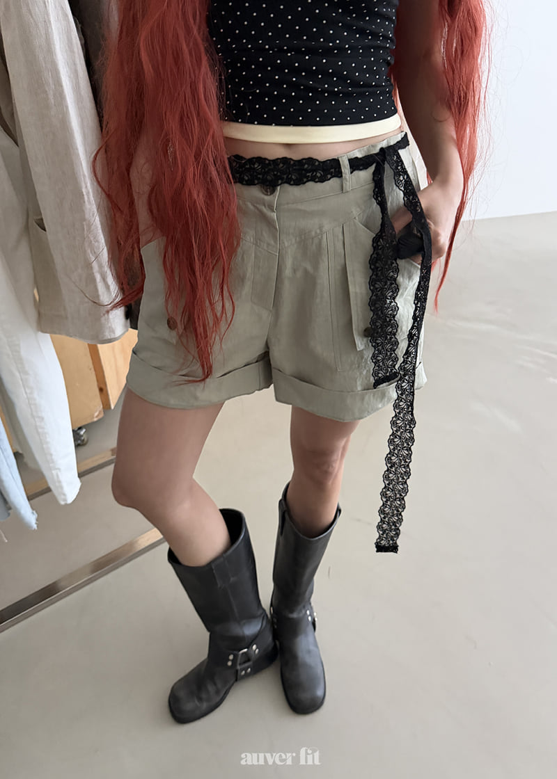 Auver_Fit - Korean Women Fashion - #womensfashion - Pure Linen Shorts - 11