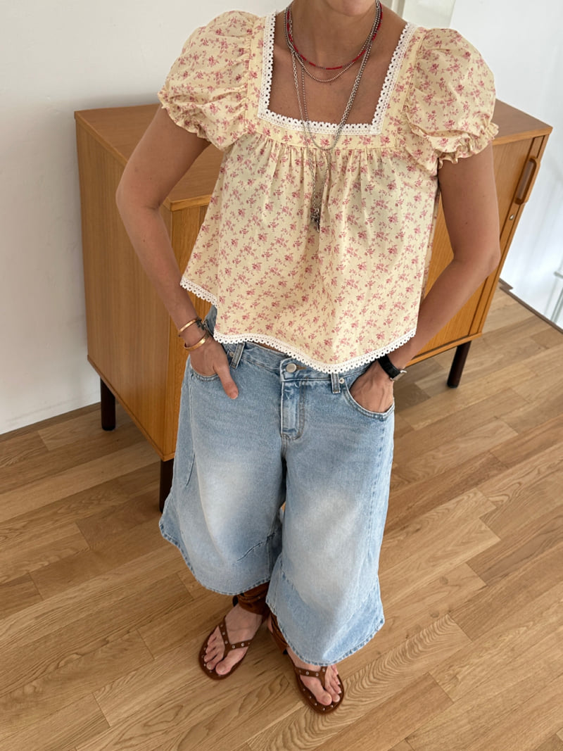 Auver_Fit - Korean Women Fashion - #womensfashion - Reina Square-Neck Blouse - 10