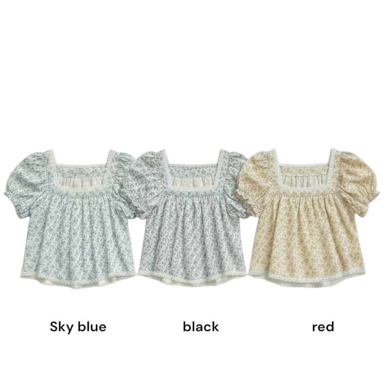 Auver_Fit - Korean Women Fashion - #womensfashion - Reina Square-Neck Blouse - 12