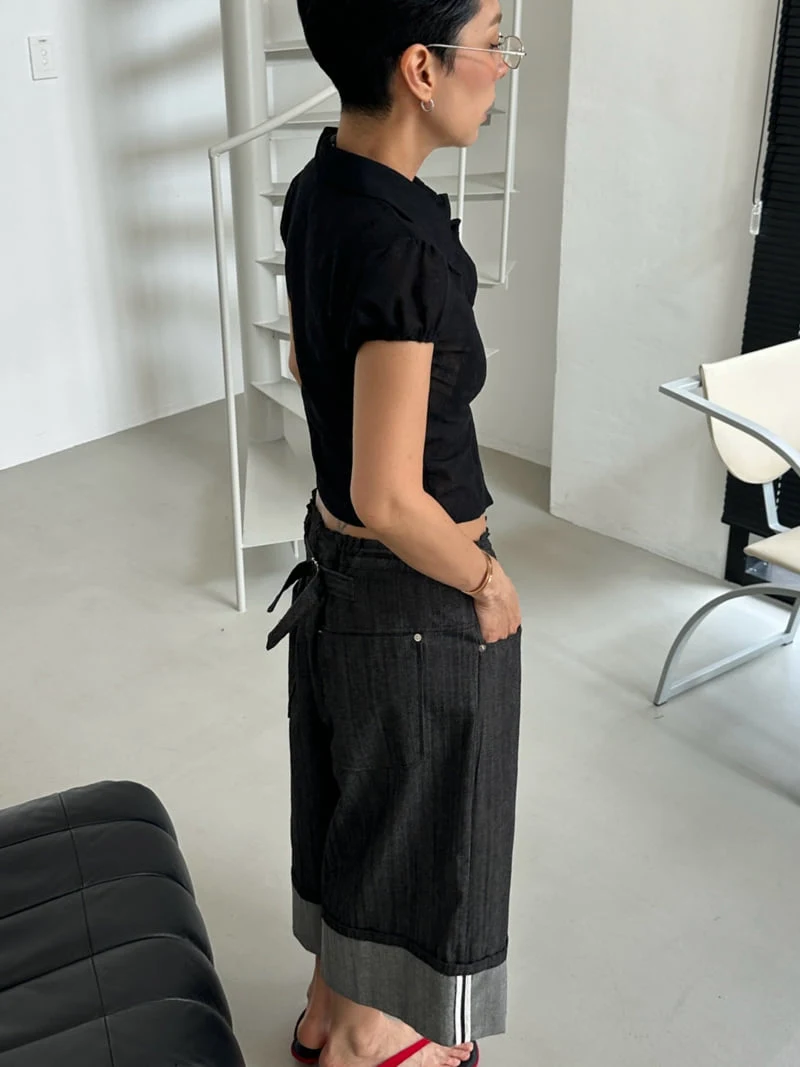 Auver_Fit - Korean Women Fashion - #womensfashion - Cuffed Bermuda Shorts - 7