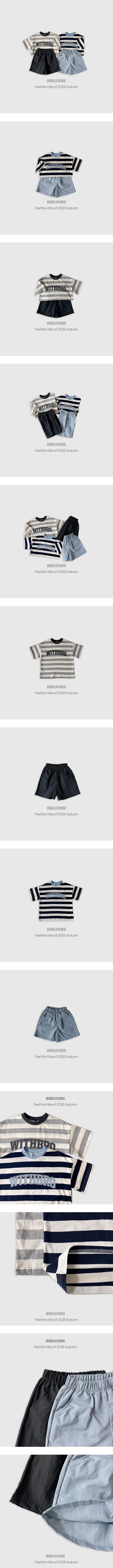 Awesome Bebe - Korean Children Fashion - #fashionkids - With Stripe Set