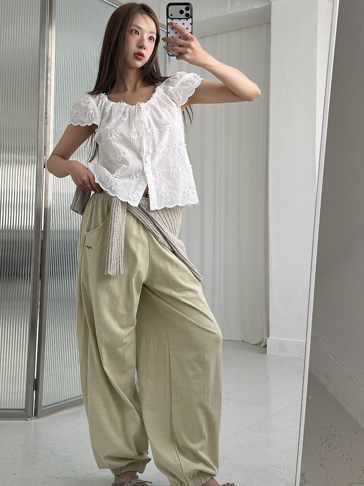 Baguette - Korean Women Fashion - #momslook - Motif Blouse - 10