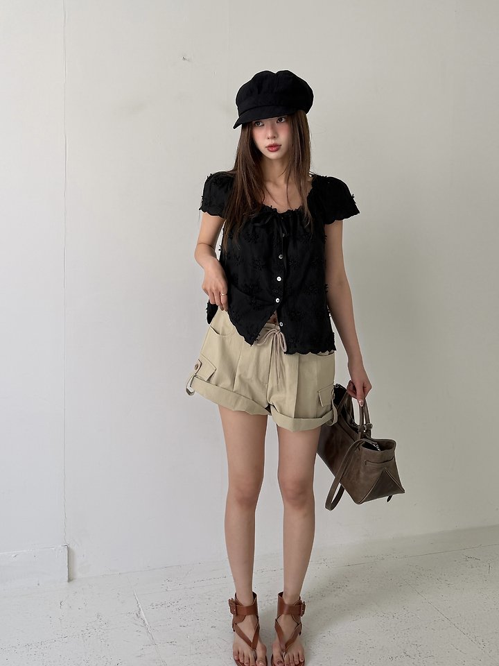 Baguette - Korean Women Fashion - #momslook - Motif Blouse - 2