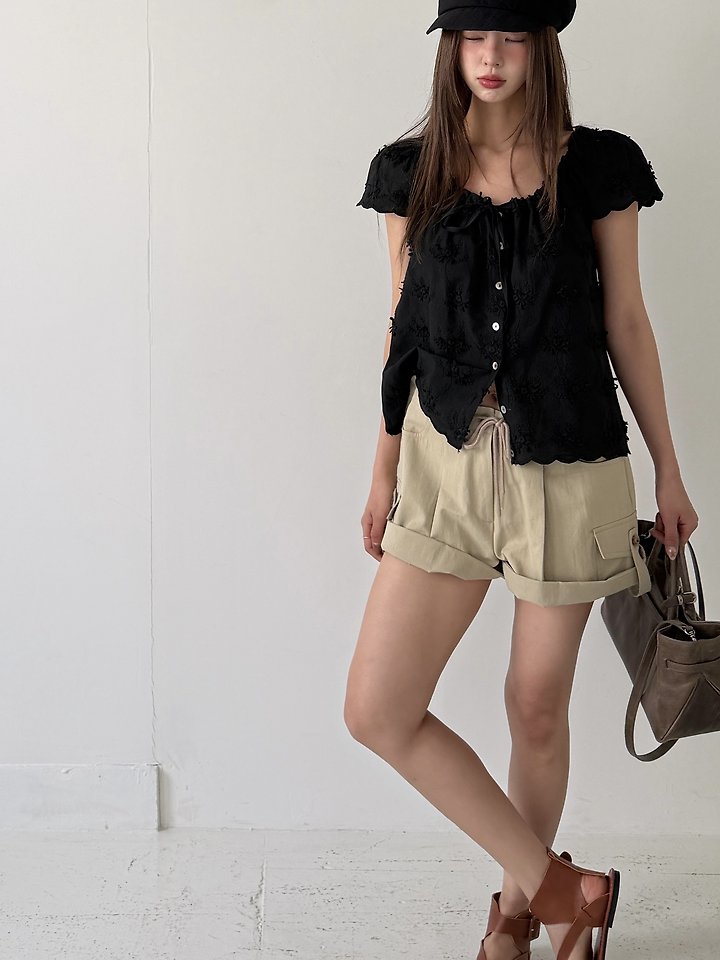 Baguette - Korean Women Fashion - #womensfashion - Motif Blouse - 4
