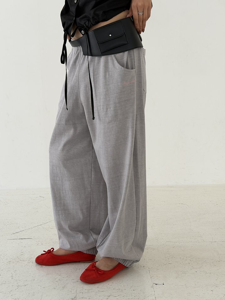 Baguette - Korean Women Fashion - #momslook - Peach Jogger Pants - 5