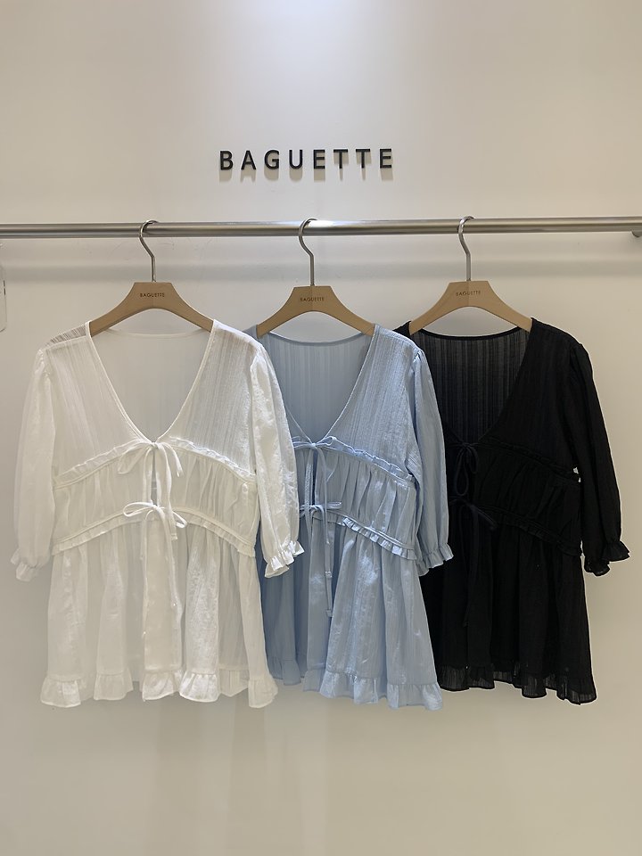 Baguette - Korean Women Fashion - #momslook - Shasha Blouse