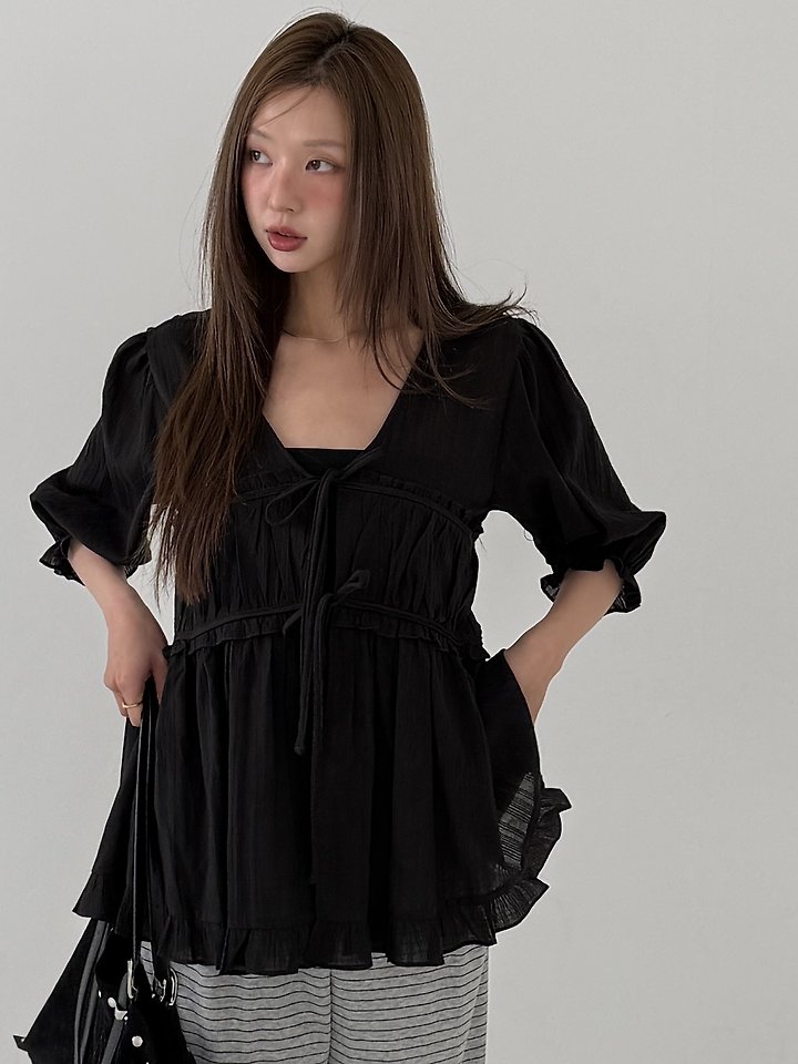 Baguette - Korean Women Fashion - #momslook - Shasha Blouse - 11