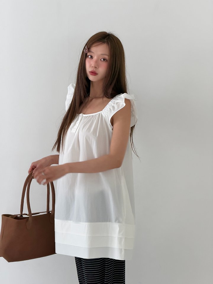 Baguette - Korean Women Fashion - #momslook - Ruffle One-piece - 2