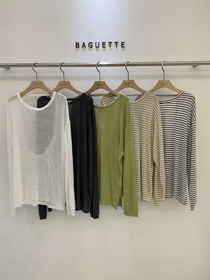 Baguette - Korean Women Fashion - #momslook - Summer Basic Side-Slit Tee - 9