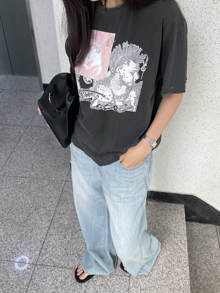 Baguette - Korean Women Fashion - #momslook - Alex Vintage Tee - 6