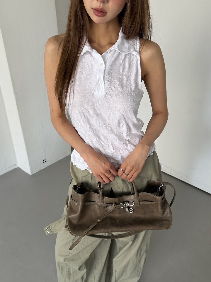 Baguette - Korean Women Fashion - #momslook - Hour Collar Tee - 7