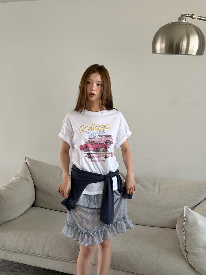 Baguette - Korean Women Fashion - #romanticstyle - Circuit Tee - 6