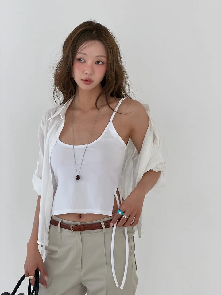 Baguette - Korean Women Fashion - #shopsmall - Chic Sleeveless Top - 8