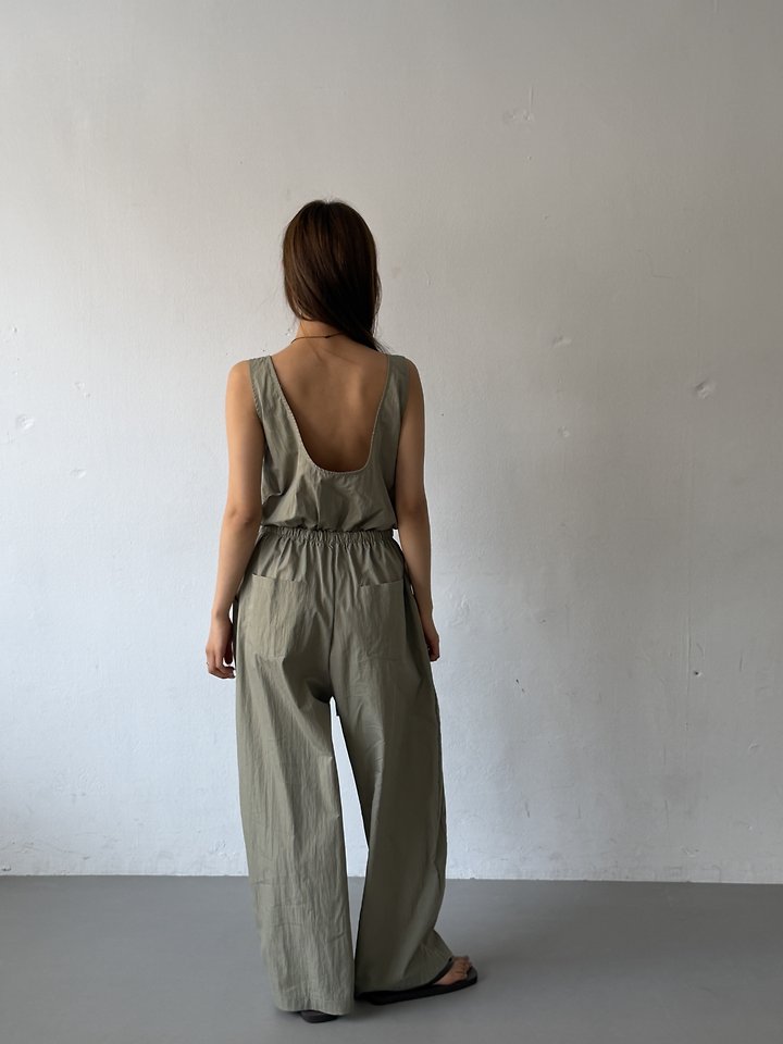 Baguette - Korean Women Fashion - #shopsmall - Crew Jumpsuit - 5