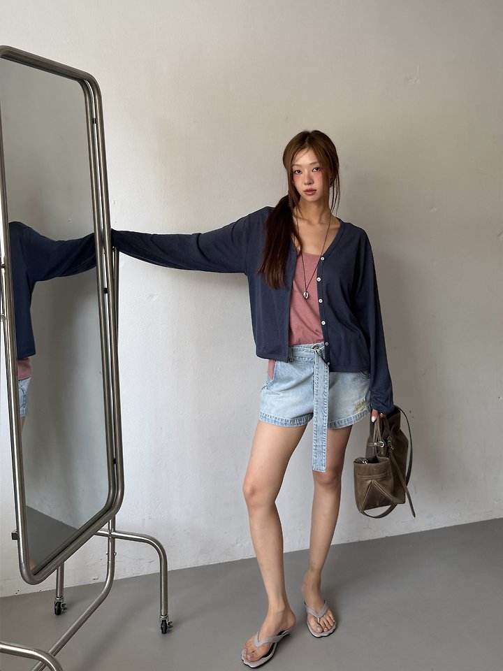 Baguette - Korean Women Fashion - #shopsmall - Curve Cardigan - 3