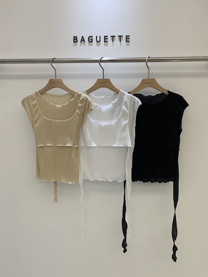 Baguette - Korean Women Fashion - #thatsdarling - Wave Tee