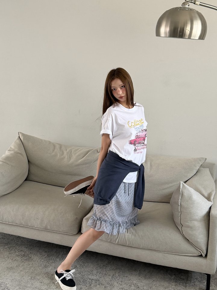 Baguette - Korean Women Fashion - #thatsdarling - Check Frill Skirt - 9