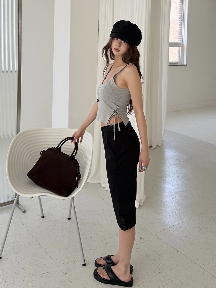 Baguette - Korean Women Fashion - #thelittlethings - Capri Button Pants - 6