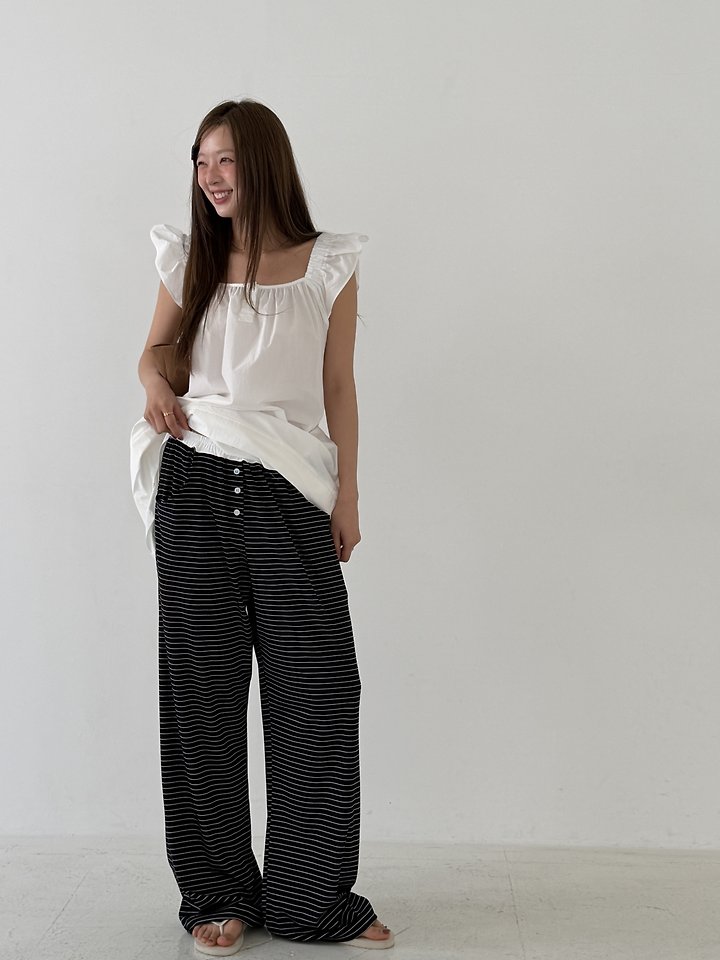 Baguette - Korean Women Fashion - #womensfashion - Striped Jogger Pants - 10