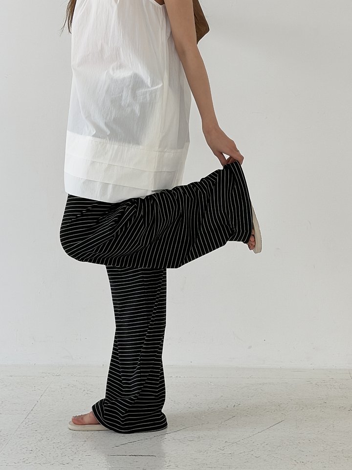 Baguette - Korean Women Fashion - #womensfashion - Striped Jogger Pants - 12