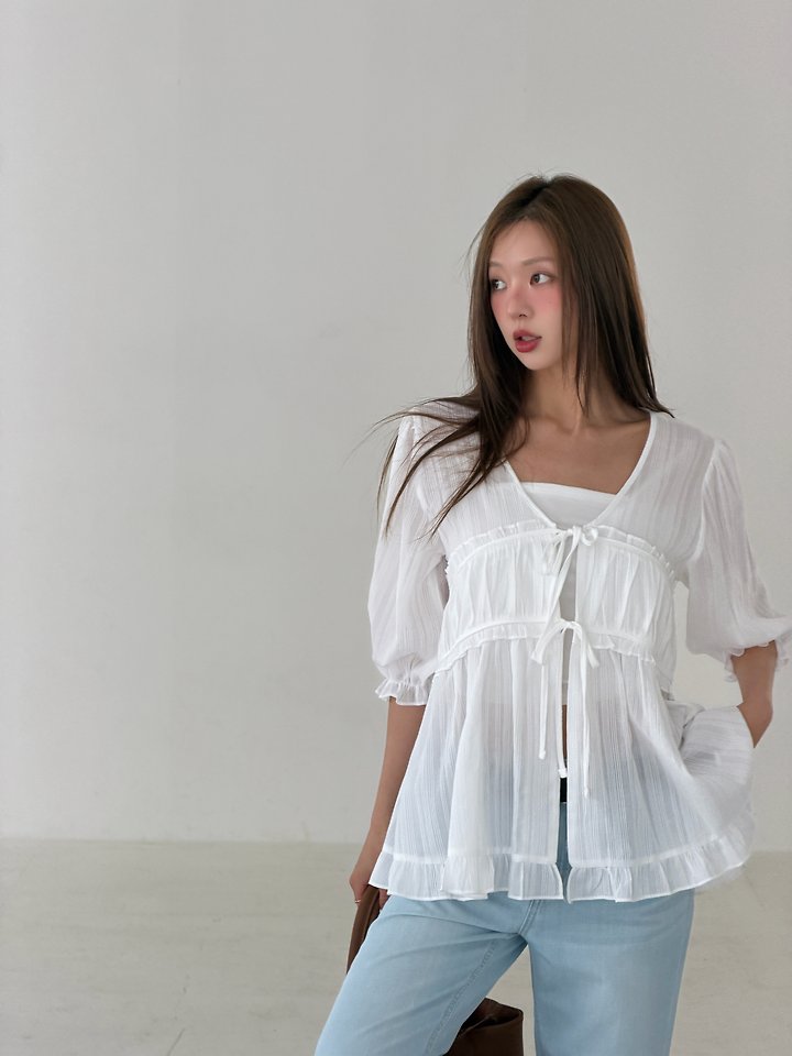Baguette - Korean Women Fashion - #momslook - Shasha Blouse - 4