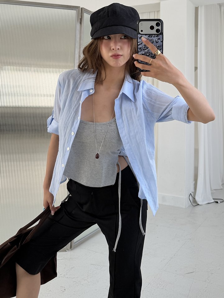 Baguette - Korean Women Fashion - #womensfashion - Chic Sleeveless Top - 2