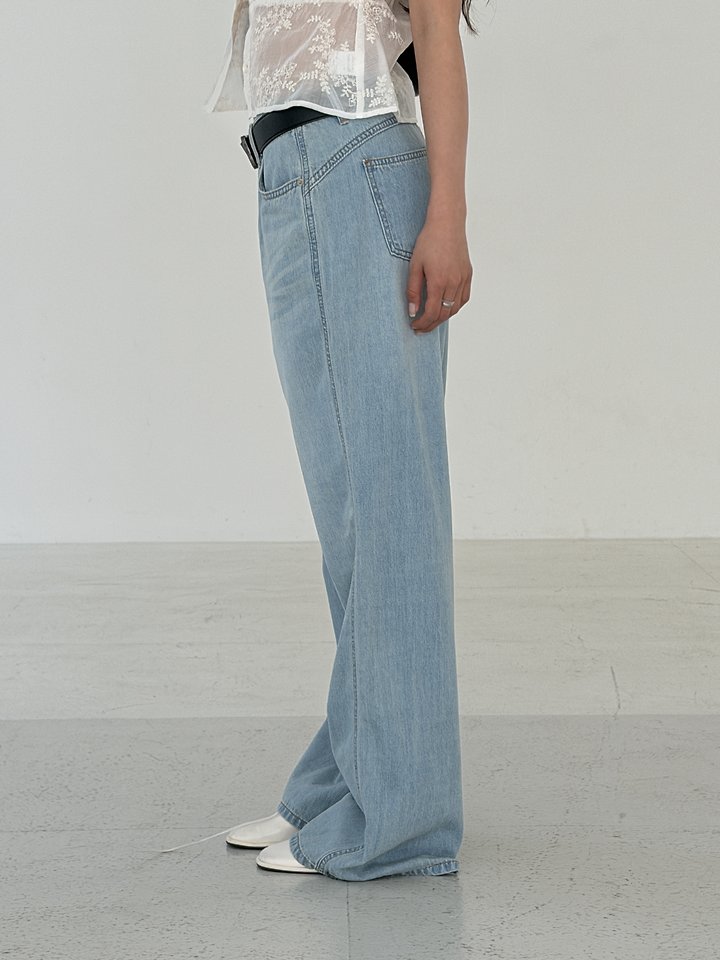 Baguette - Korean Women Fashion - #womensfashion - Summer Low-Rise Wide Denim - 12