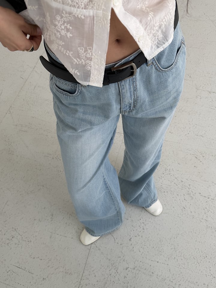 Baguette - Korean Women Fashion - #womensfashion - Summer Low-Rise Wide Denim - 2