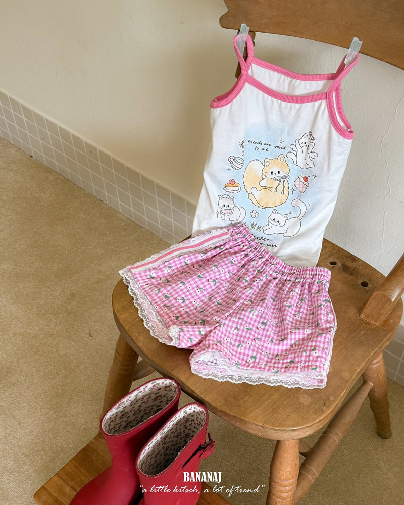 Banana J - Korean Children Fashion - #childofig - Dina Kitten Sleeveless Top - 3