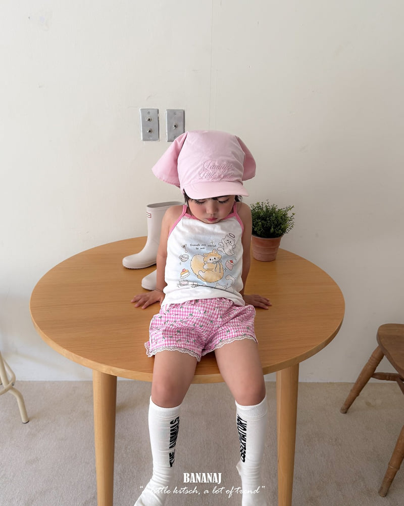 Banana J - Korean Children Fashion - #childrensboutique - Dina Kitten Sleeveless Top - 5