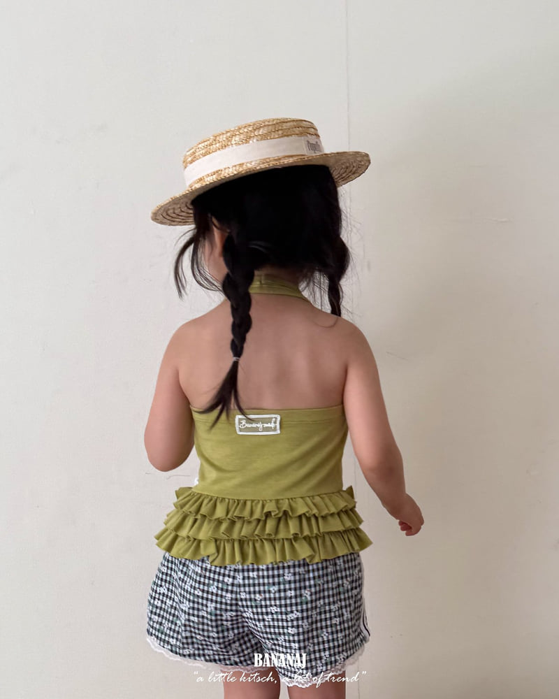 Banana J - Korean Children Fashion - #kidsshorts - Tina Tiered Halter Top - 5