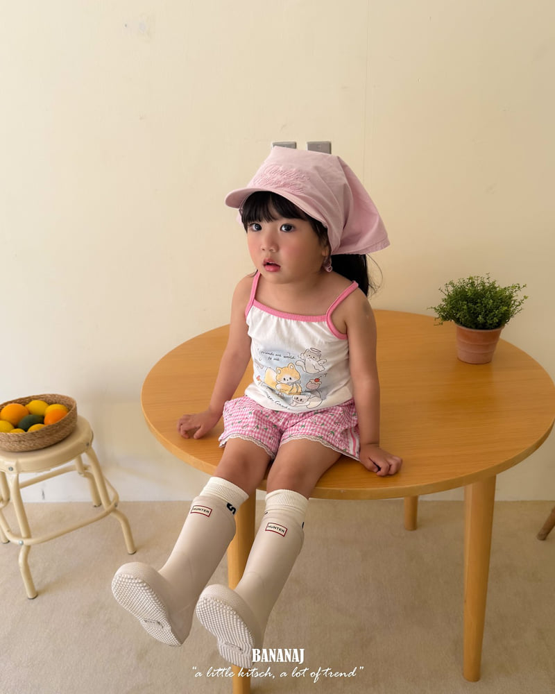 Banana J - Korean Children Fashion - #kidsshorts - Dina Kitten Sleeveless Top - 9