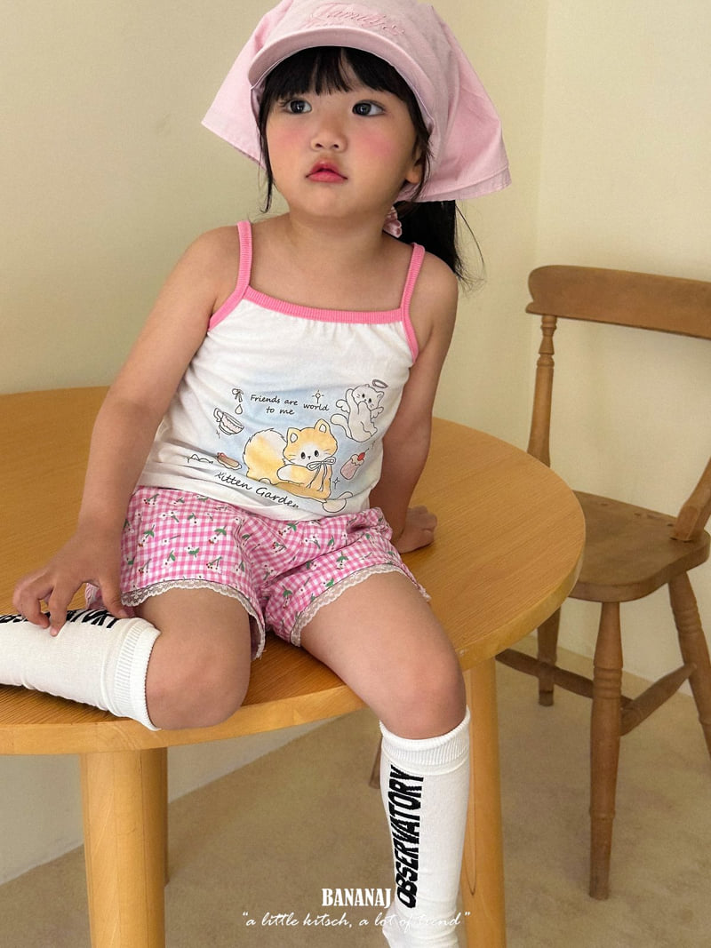 Banana J - Korean Children Fashion - #kidsstore - Dina Kitten Sleeveless Top - 10