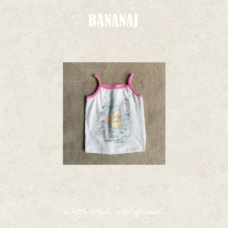 Banana J - Korean Children Fashion - #minifashionista - Dina Kitten Sleeveless Top