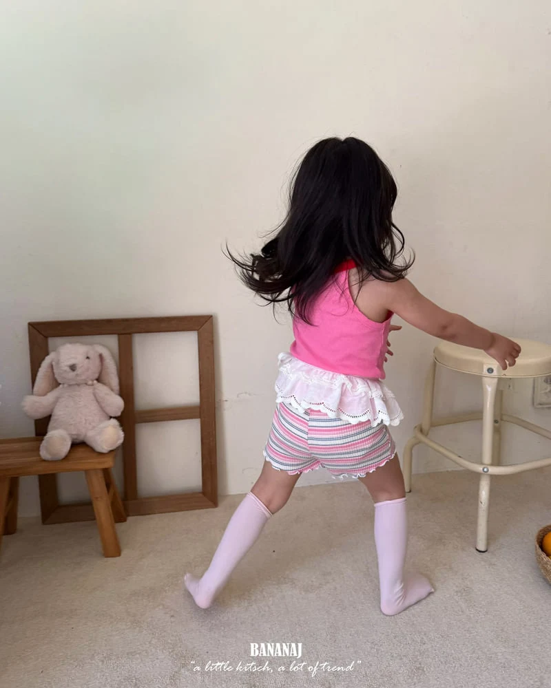 Banana J - Korean Children Fashion - #todddlerfashion - Wendy Ribbed Shorts - 6