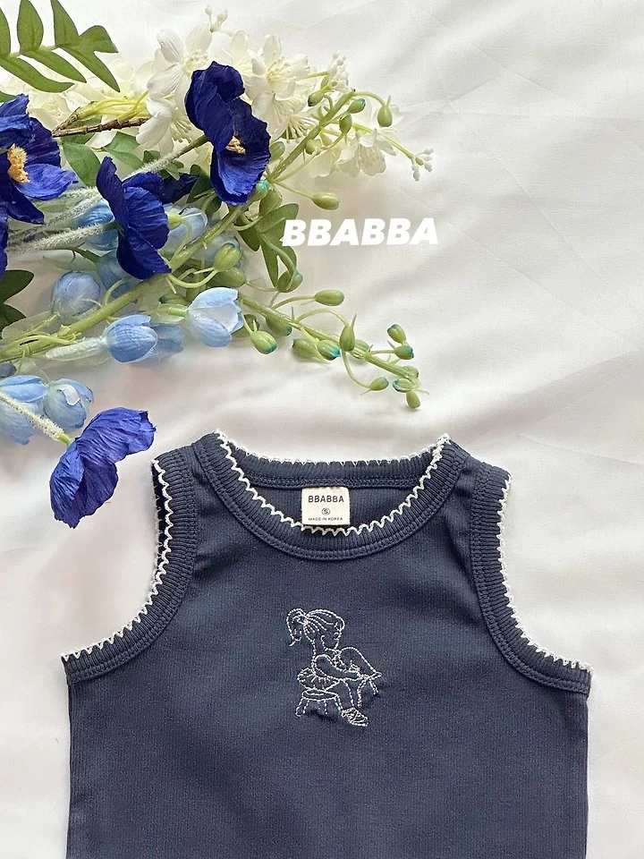 Bbabba - Korean Baby Fashion - #babyboutique - Lulu Embroidered Sleeveless Suit - 8
