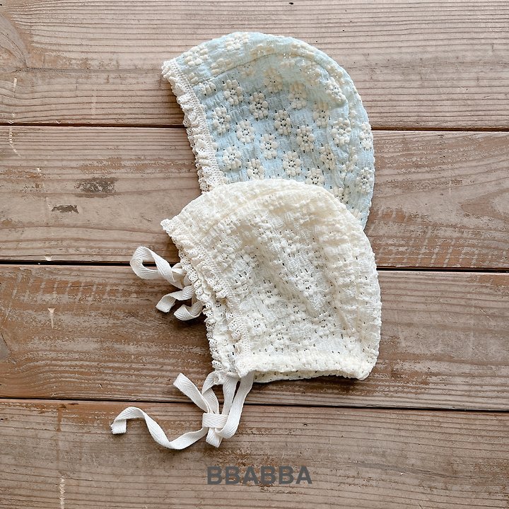 Bbabba - Korean Baby Fashion - #babyboutique - I Love Lace Bonnet (Baby)