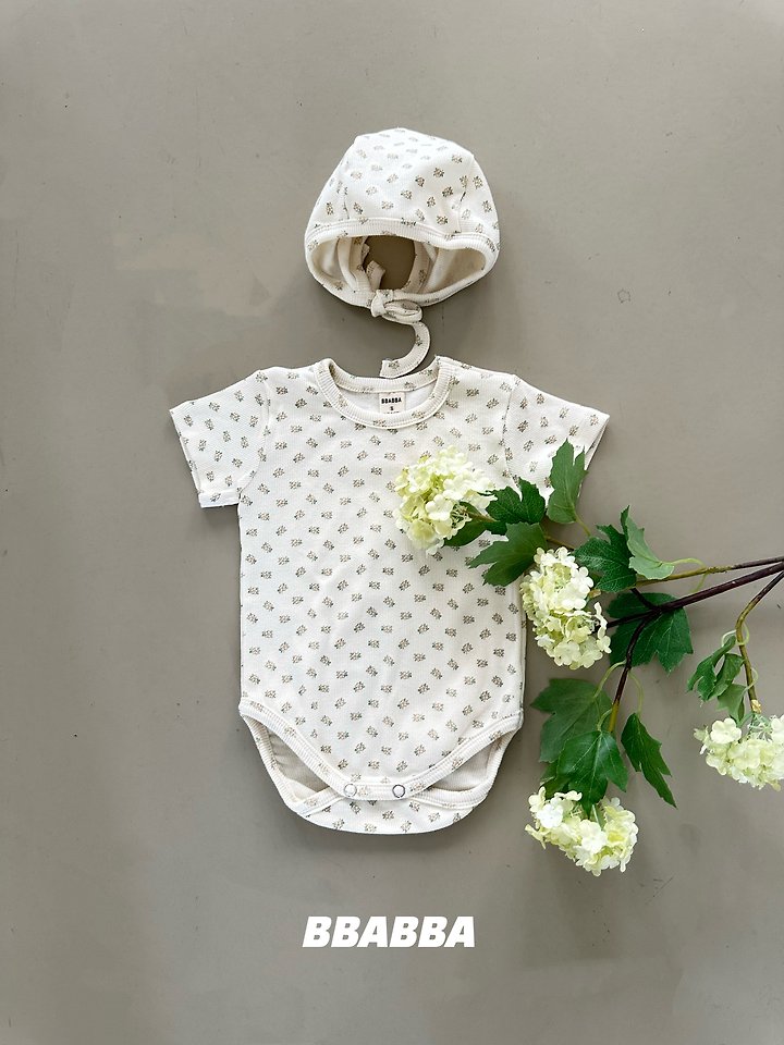 Bbabba - Korean Baby Fashion - #babyboutiqueclothing - Fiore Floral Suit (Bonnet Set) - 5