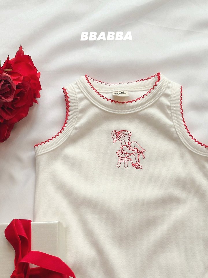Bbabba - Korean Baby Fashion - #babyboutiqueclothing - Lulu Embroidered Sleeveless Suit - 9