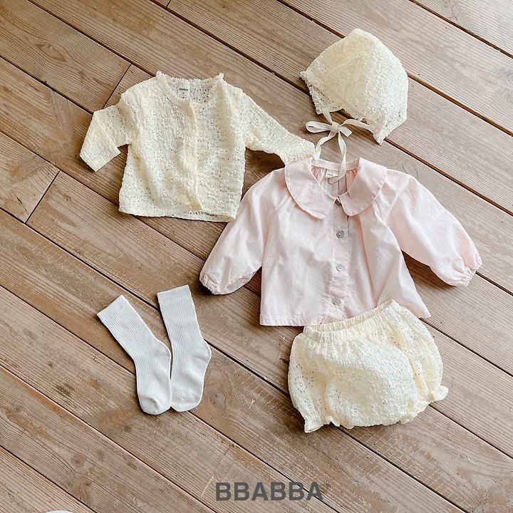 Bbabba - Korean Baby Fashion - #babyboutiqueclothing - I Love Lace Bonnet (Baby) - 3