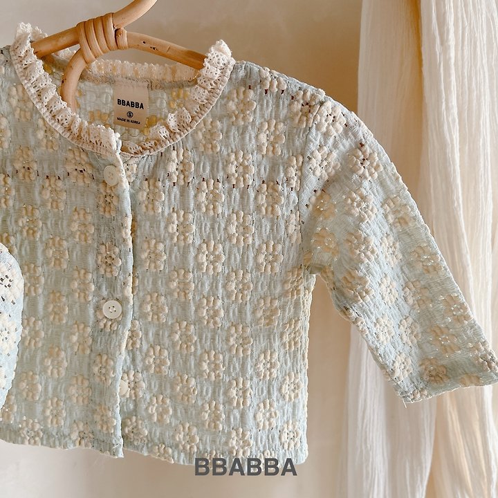 Bbabba - Korean Baby Fashion - #babyboutiqueclothing - I Love Lace Cardigan (Baby)