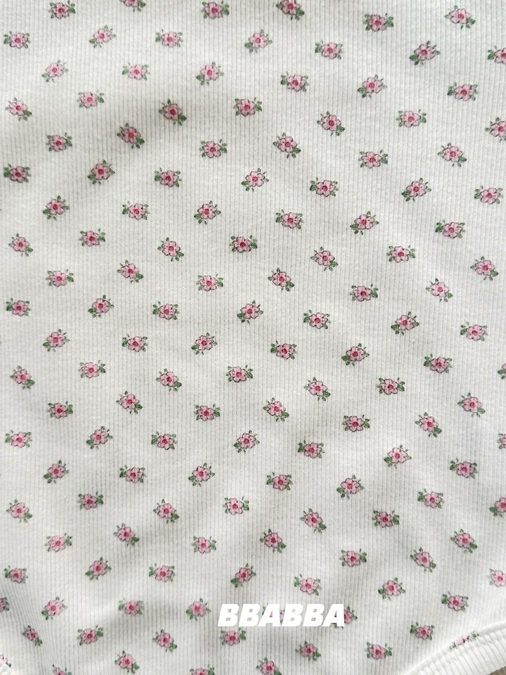Bbabba - Korean Baby Fashion - #babyclothing - Fiore Floral Suit (Bonnet Set) - 6