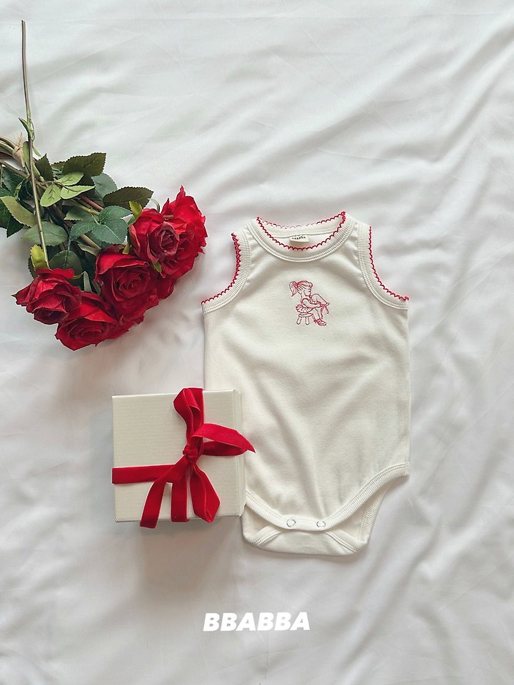 Bbabba - Korean Baby Fashion - #babyclothing - Lulu Embroidered Sleeveless Suit - 10