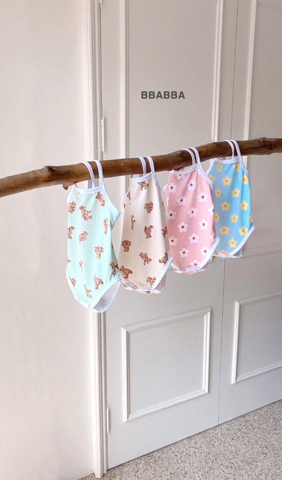 Bbabba - Korean Baby Fashion - #babyfashion - Strap Swimsuit (Bonnet Set) - 2