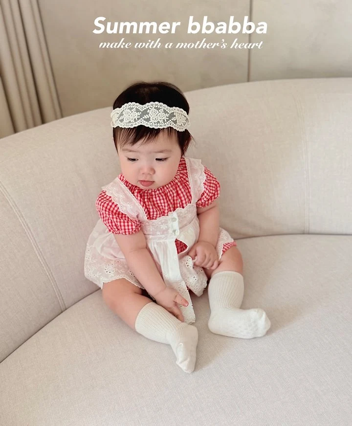 Bbabba - Korean Baby Fashion - #babyfashion - Maman Lace One-piece (2-Way) - 6