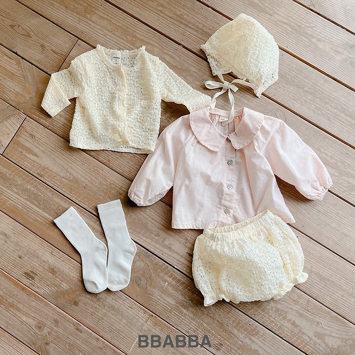 Bbabba - Korean Baby Fashion - #babyfashion - I Love Lace Bonnet (Baby) - 5