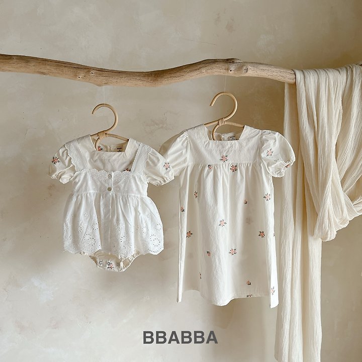 Bbabba - Korean Baby Fashion - #babyfashion - Summer Riella Embroidery Suit (Baby)