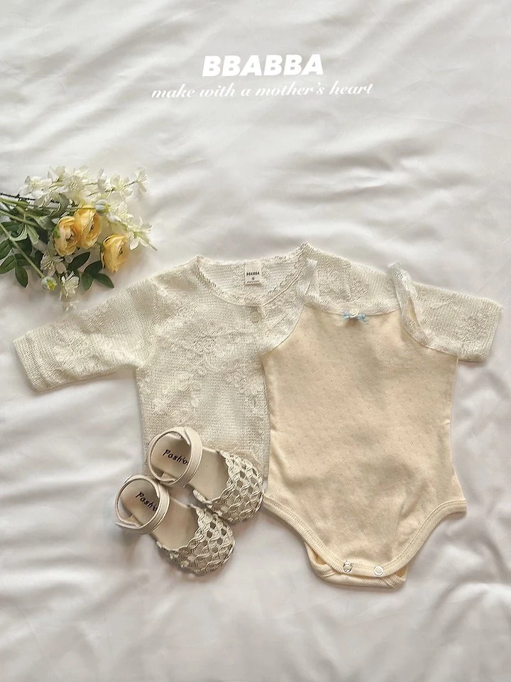 Bbabba - Korean Baby Fashion - #babylifestyle - Rendezvous Lace Suit - 3