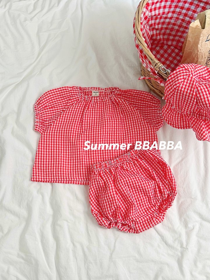 Bbabba - Korean Baby Fashion - #babylifestyle - Fruit Check Set - 5